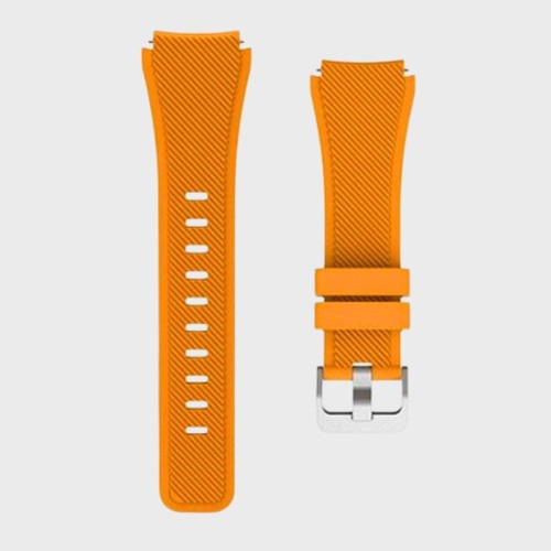 Pasek do zegarka uniwersalny pomarańczowy silikonowy 22MM