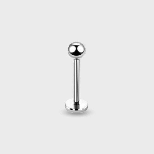 6 mm srebrny wkręt labret z tytanu
