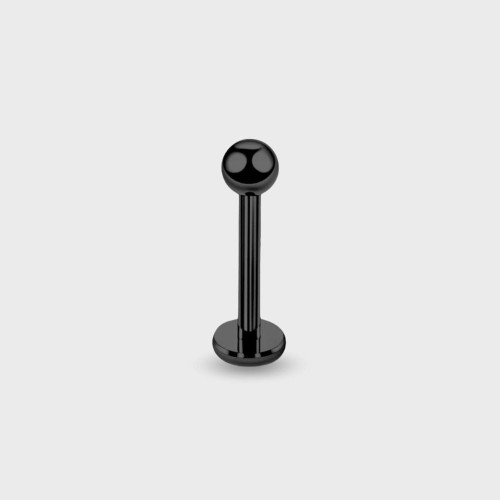 6 mm czarny wkręt labret z tytanu