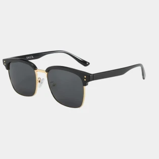 Czarne okulary przeciwsłoneczne wayfarer browline
