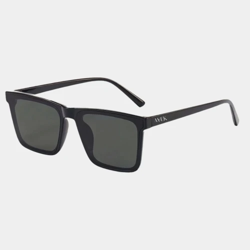 Czarne okulary przeciwsłoneczne w stylu wayfarer