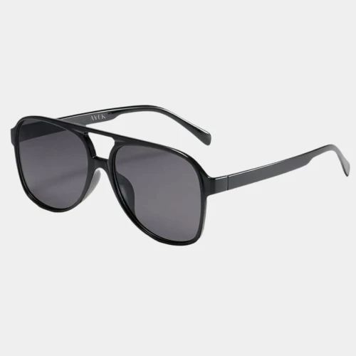 Czarne okulary przeciwsłoneczne aviator gradientowane