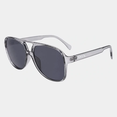 Szare okulary przeciwsłoneczne aviator