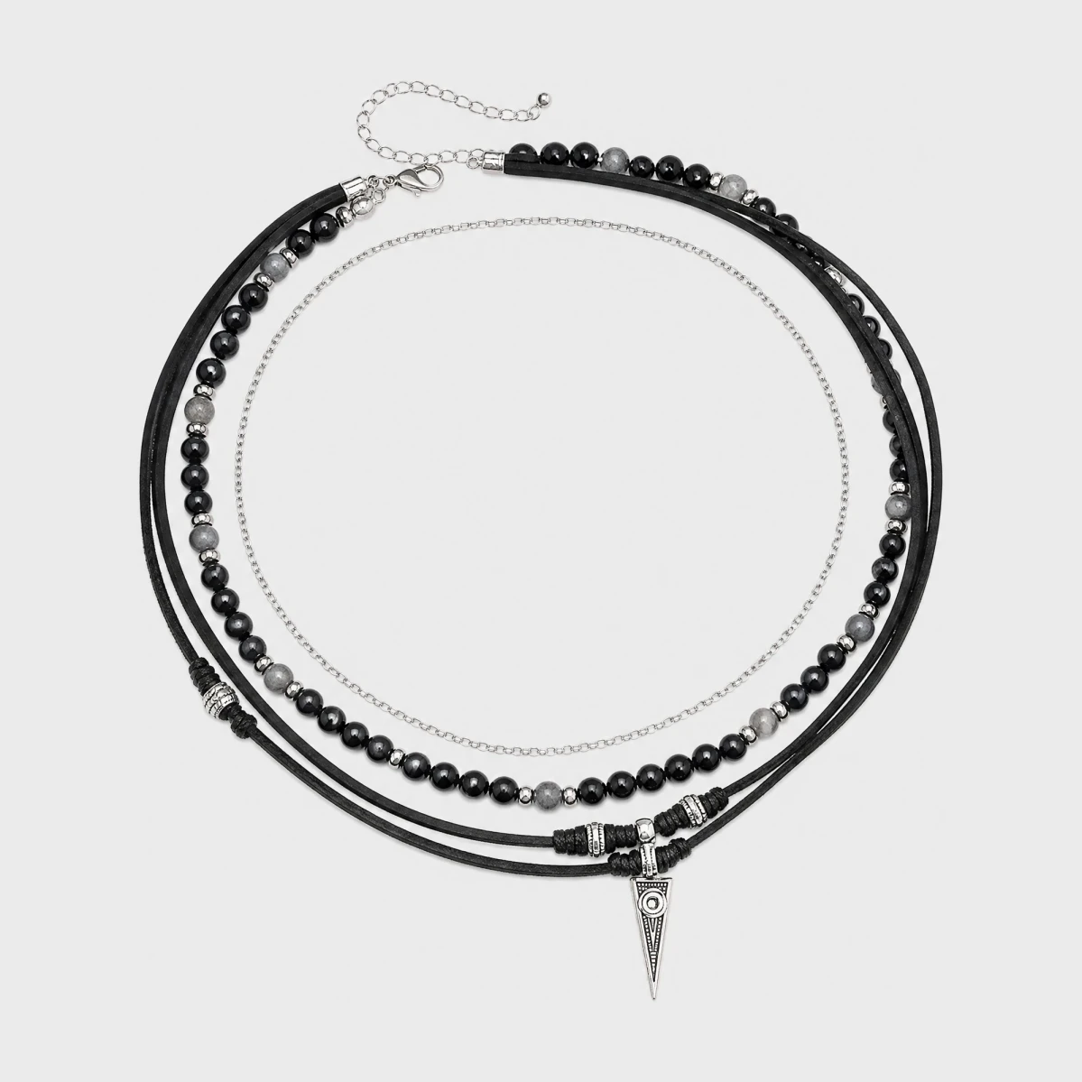 czarny-choker-wielowarstwowy-z-grotem