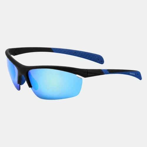 Niebiesko-czarne polaryzacyjne okulary przeciwsłoneczne sportowe półobręczowe