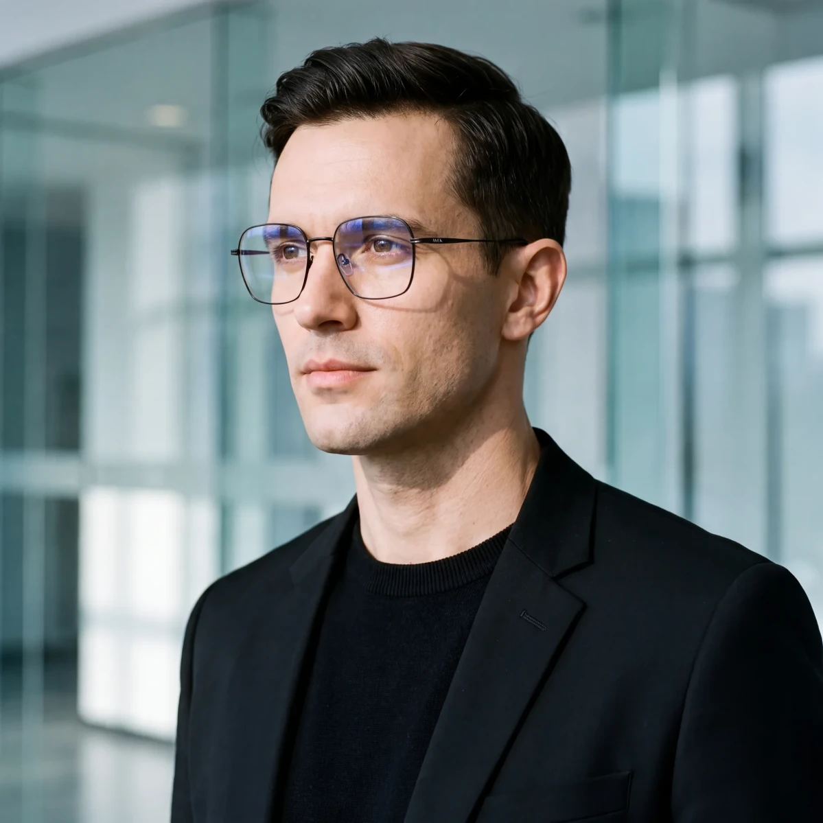 czarne-kanciaste-okulary-zerowki-blokujace-swiatlo-niebieskie
