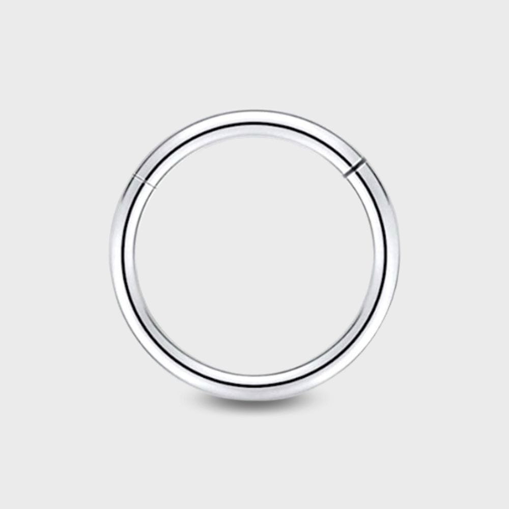 Srebrne kółko do piercingu 10 mm